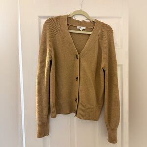 525 America Camel Brown Button Front Cardigan